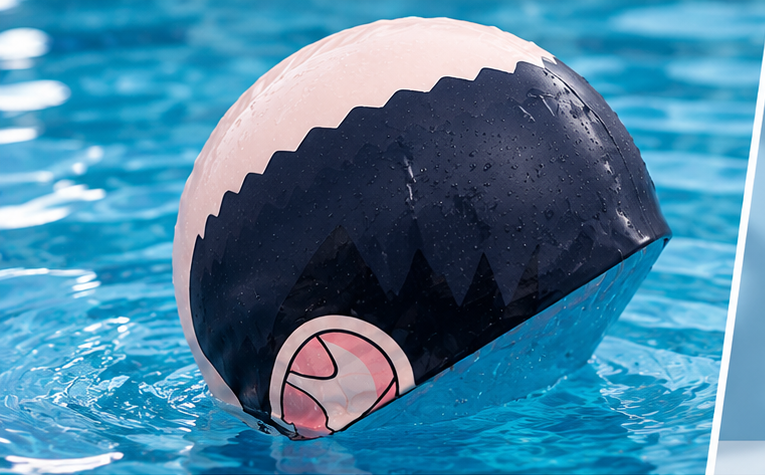 Gorro de natacion estilo pelon